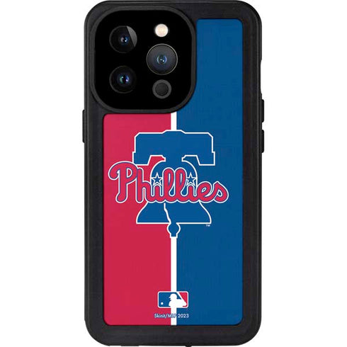 MLB Philadelphia Phillies Split iPhone 15 Pro Waterproof Case
